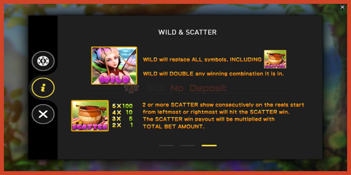 Slot screenshot: Queen Bee no deposit, number - 7