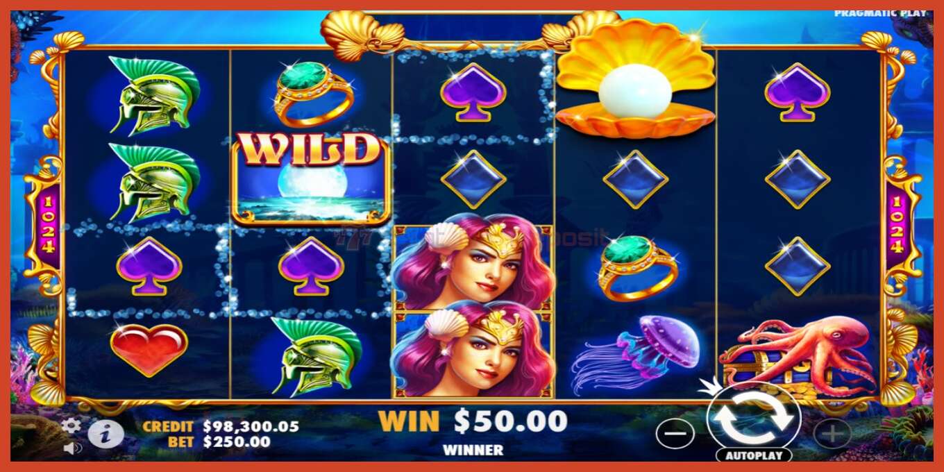 Slot screenshot: Queen of Atlantis no deposit, number - 3