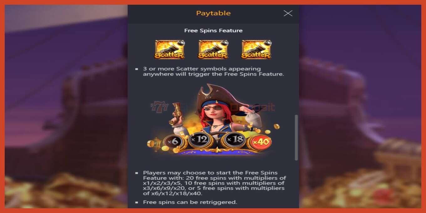 Slot screenshot: Queen of Bounty no deposit, number - 5