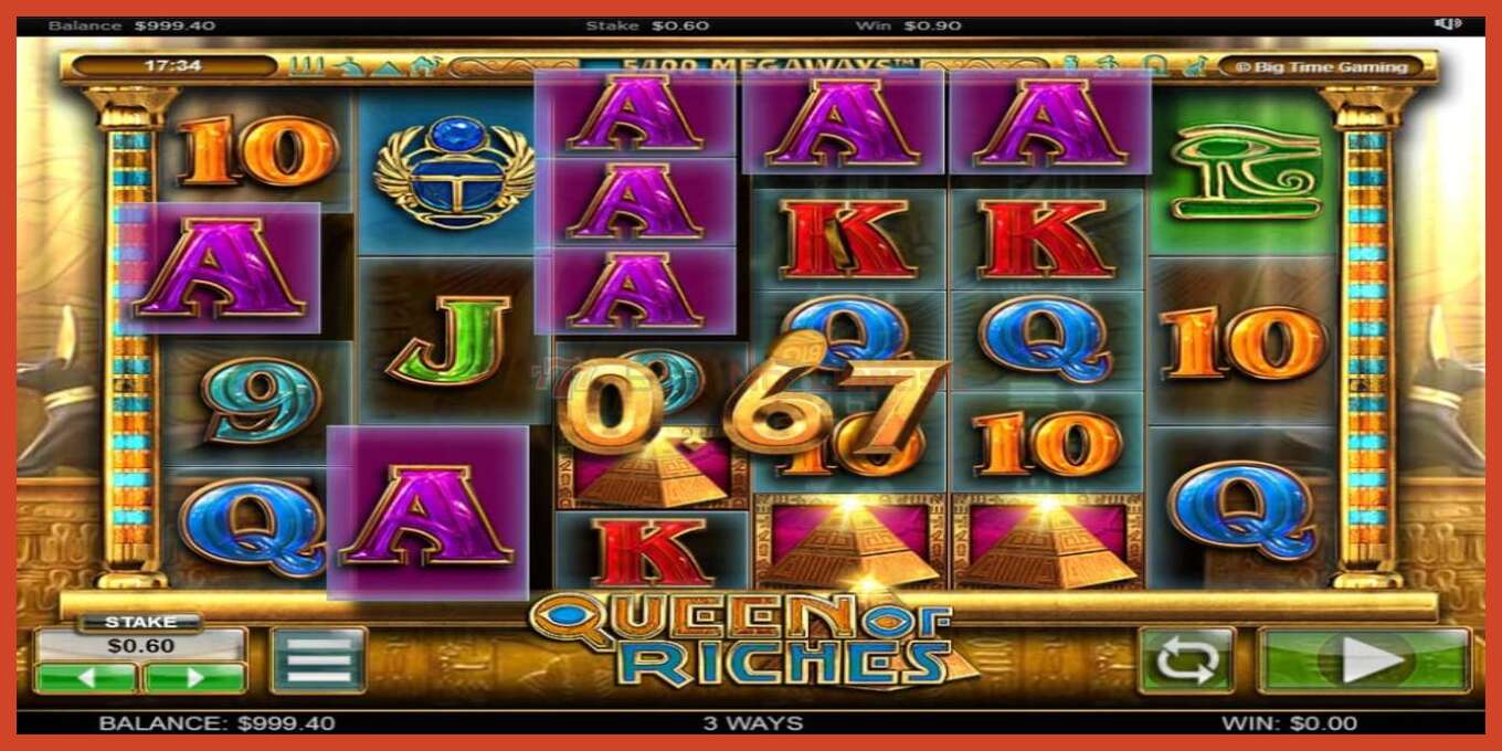 Slot screenshot: Queen of Riches no deposit, number - 2