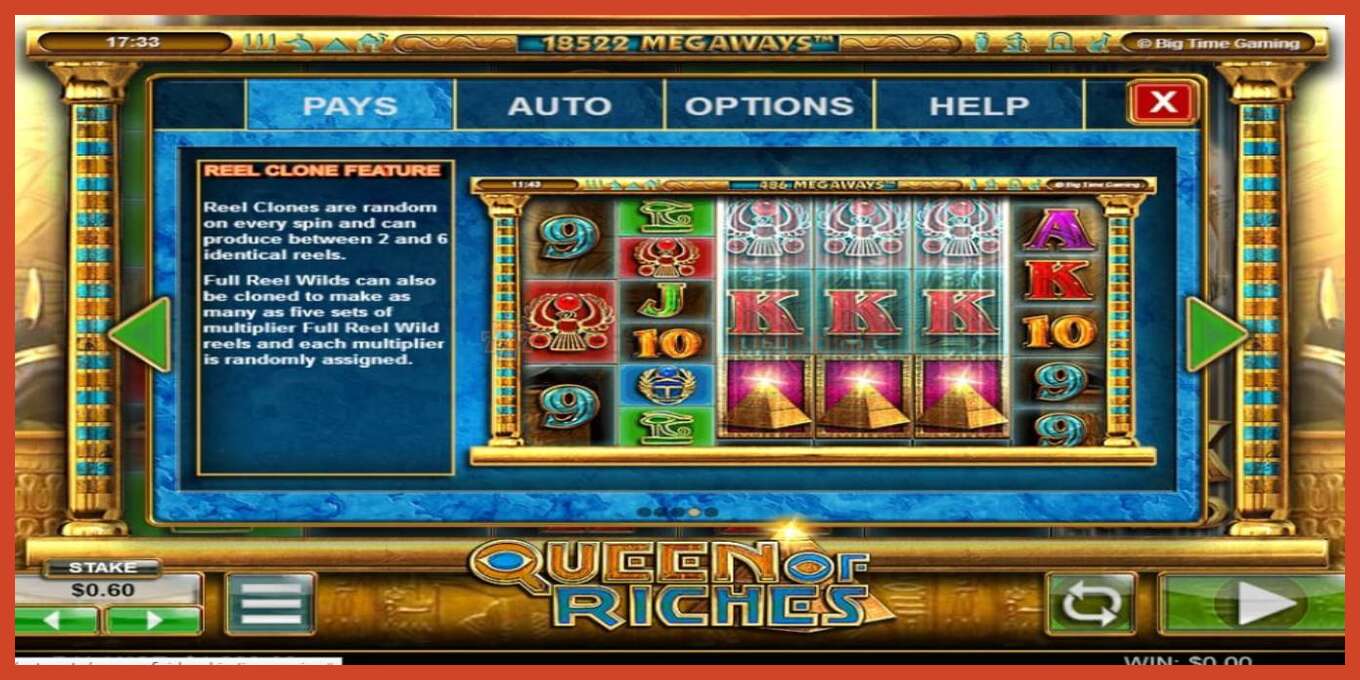 Captura de pantalla do slot: Queen of Riches sen depósito, número - 3