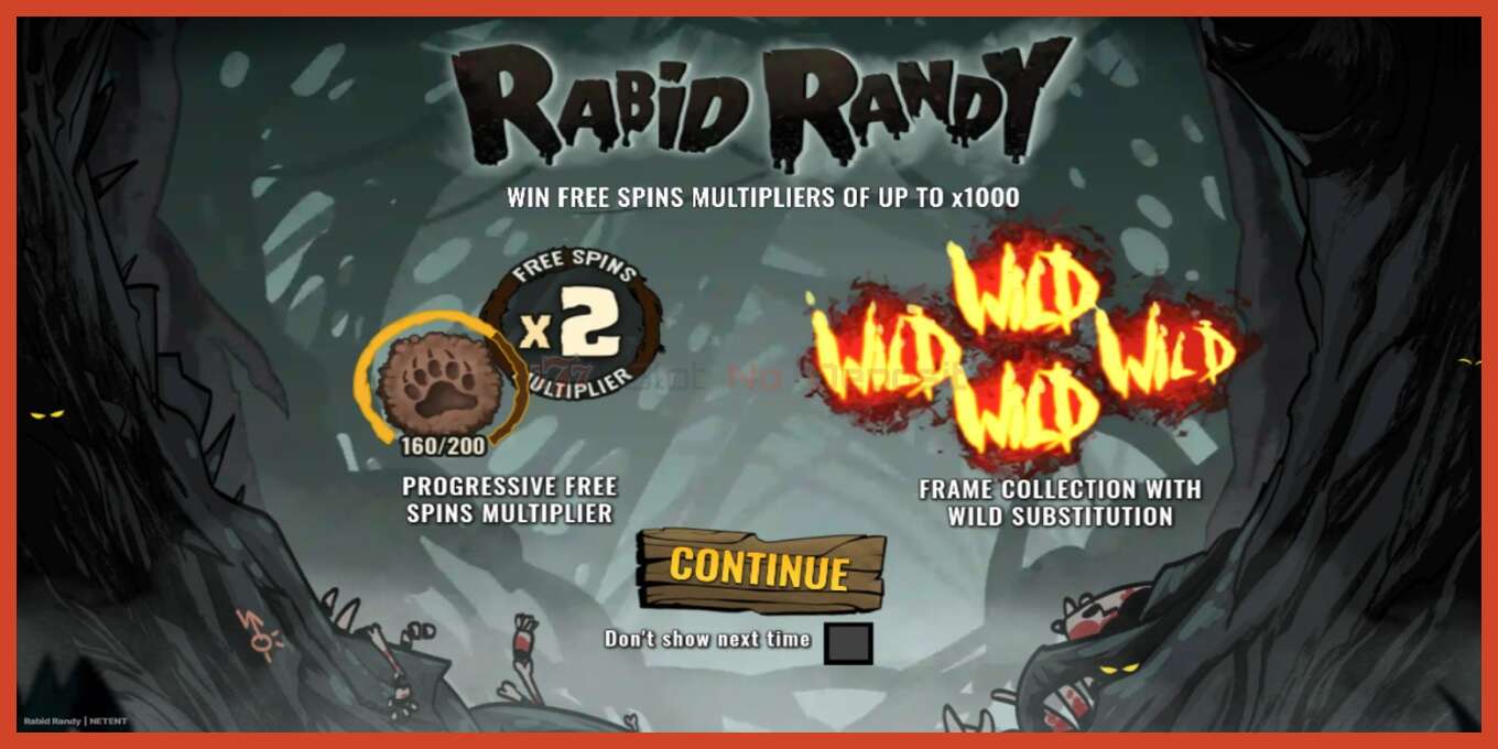 צילום מסך של חריץ: Rabid Randy ללא פיקדון, מִספָּר - 1