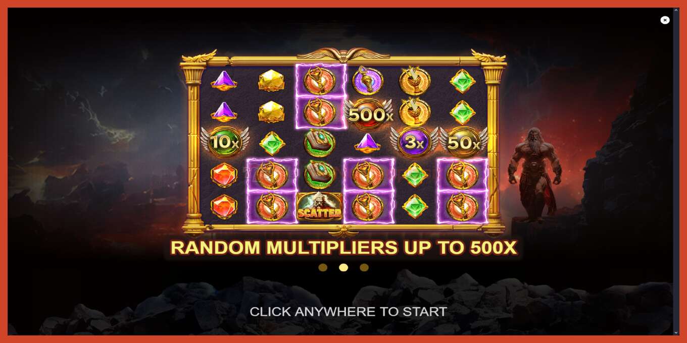 Slot screenshot: Rage of Olympus no deposit, number - 1