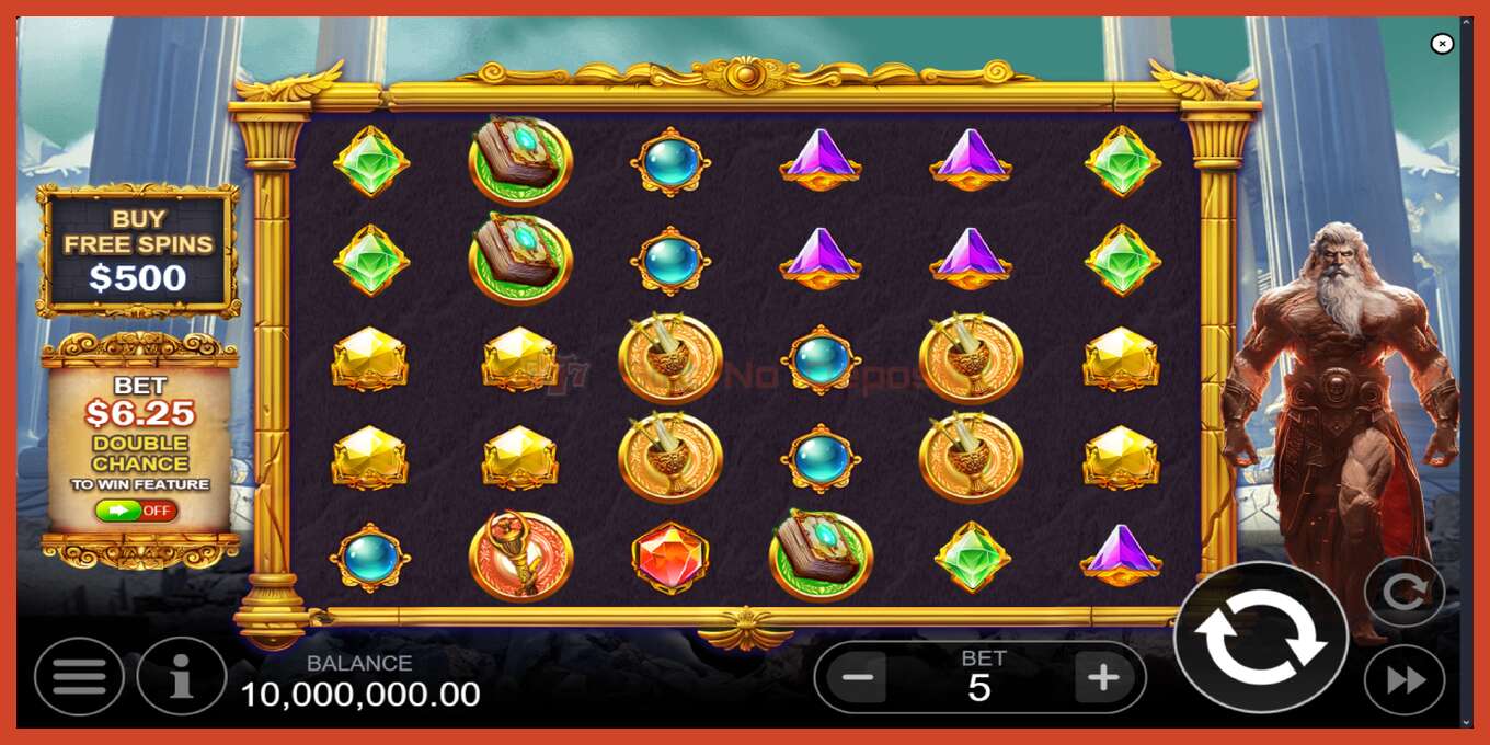 Slot screenshot: Rage of Olympus no deposit, number - 2