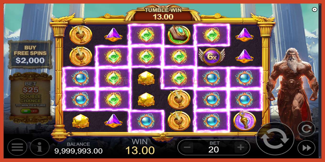 Slot screenshot: Rage of Olympus no deposit, number - 3