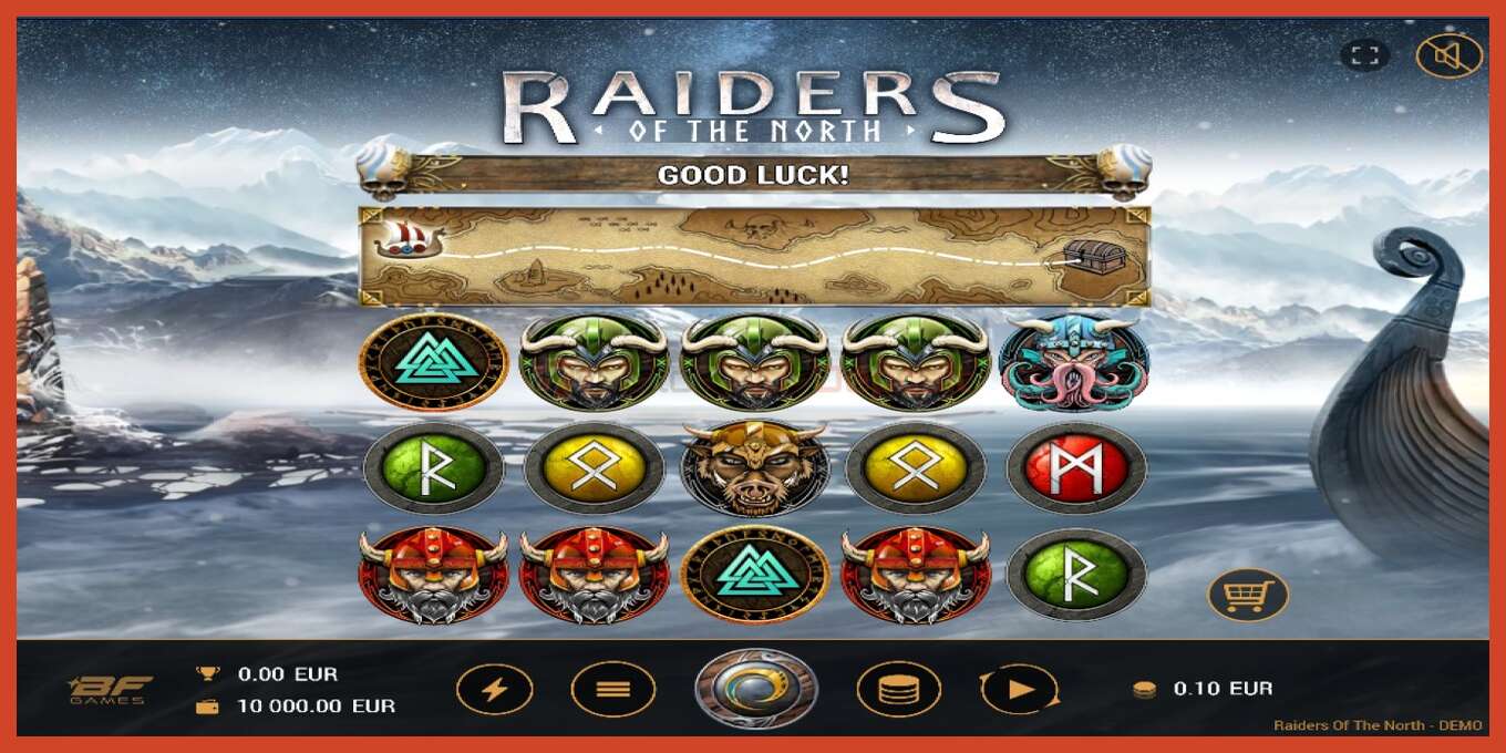 Tangkapan skrin slot: Raiders of the North tiada deposit, nombor - 1