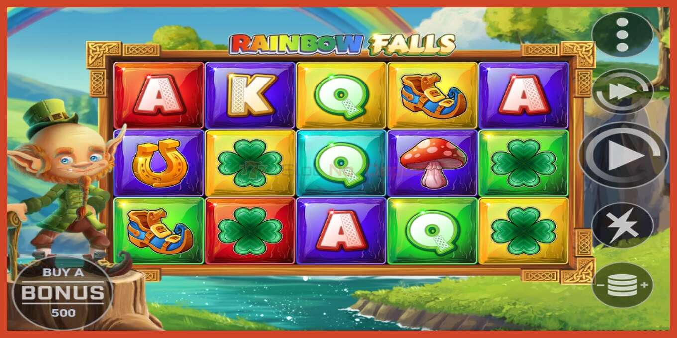 Slot screenshot: Rainbow Falls no deposit, number - 1