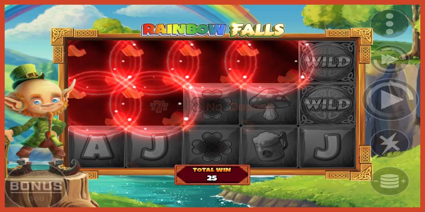 Slot screenshot: Rainbow Falls no deposit, number - 2