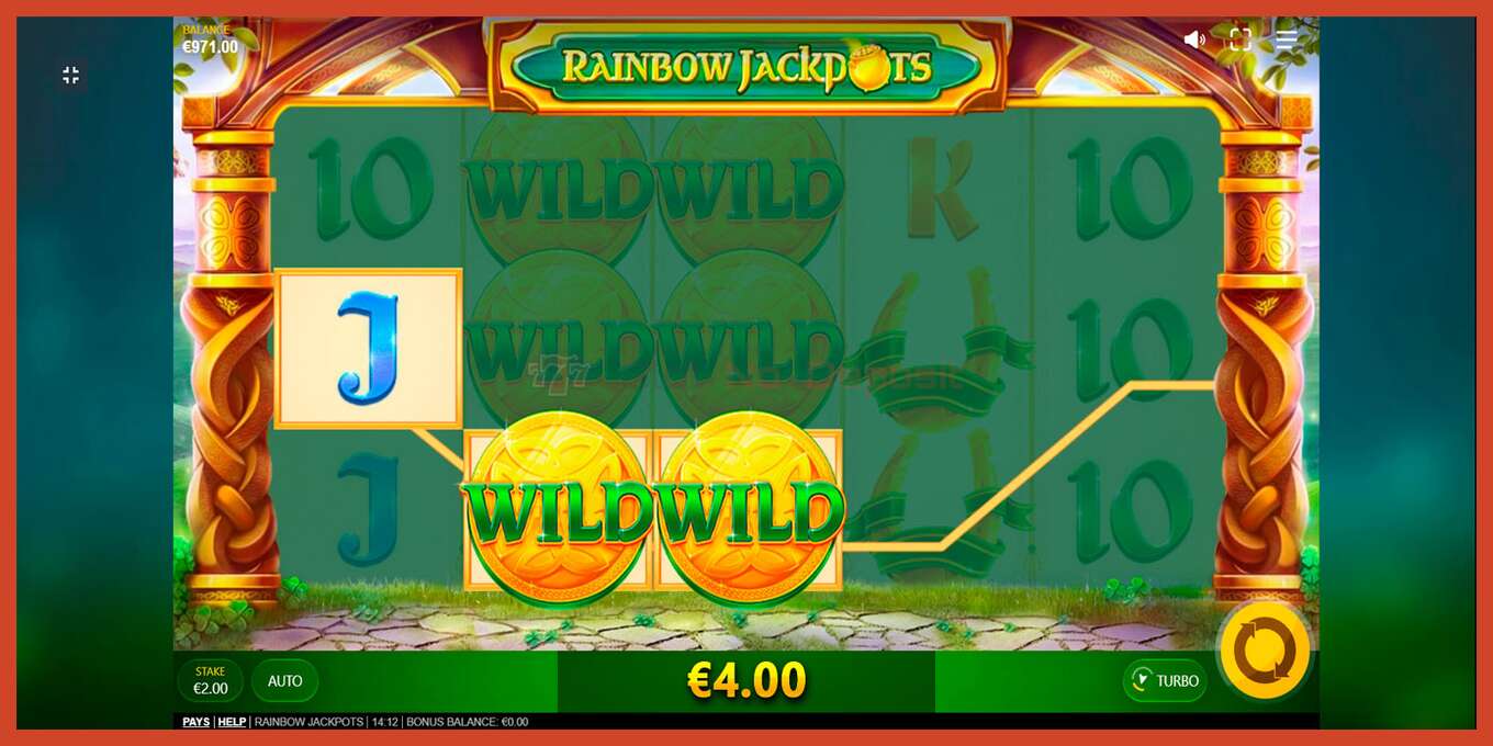 Slot screenshot: Rainbow Jackpots no deposit, number - 5