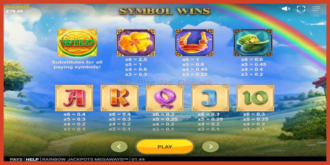 Скриншоти слот: Rainbow Jackpots Megaways амонат нест, рақам - 7