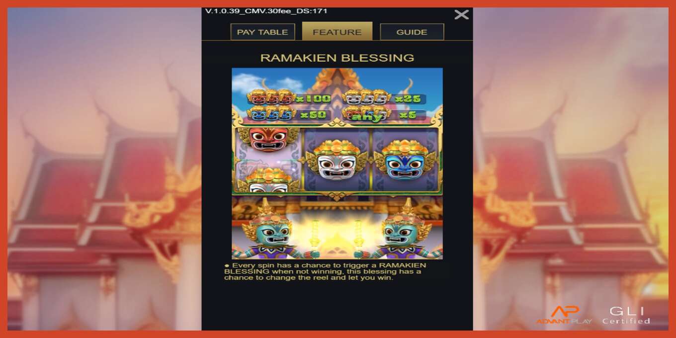 Schermafbeelding van slot: Ramakien Blessing geen aanbetaling, nummer - 4