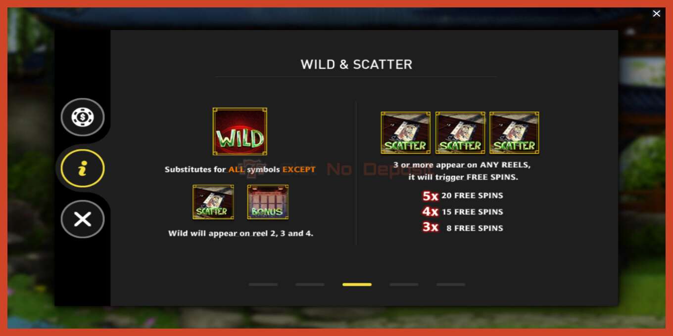 Slot screenshot: Red Chamber no deposit, number - 7