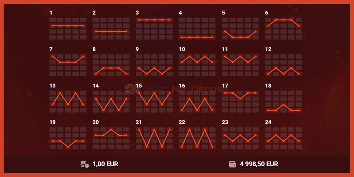 Slot screenshot: Red Hot 100 nincs letét, szám - 6