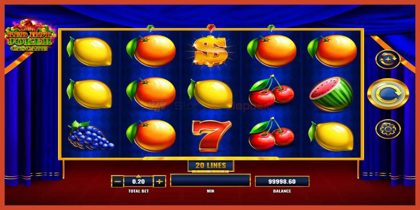 Slot screenshot: Red Hot Joker Cascade bez depozita, broj - 2