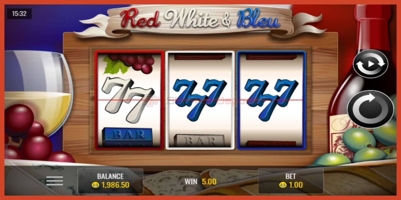 Slot screenshot: Red White & Bleu no deposit, number - 2