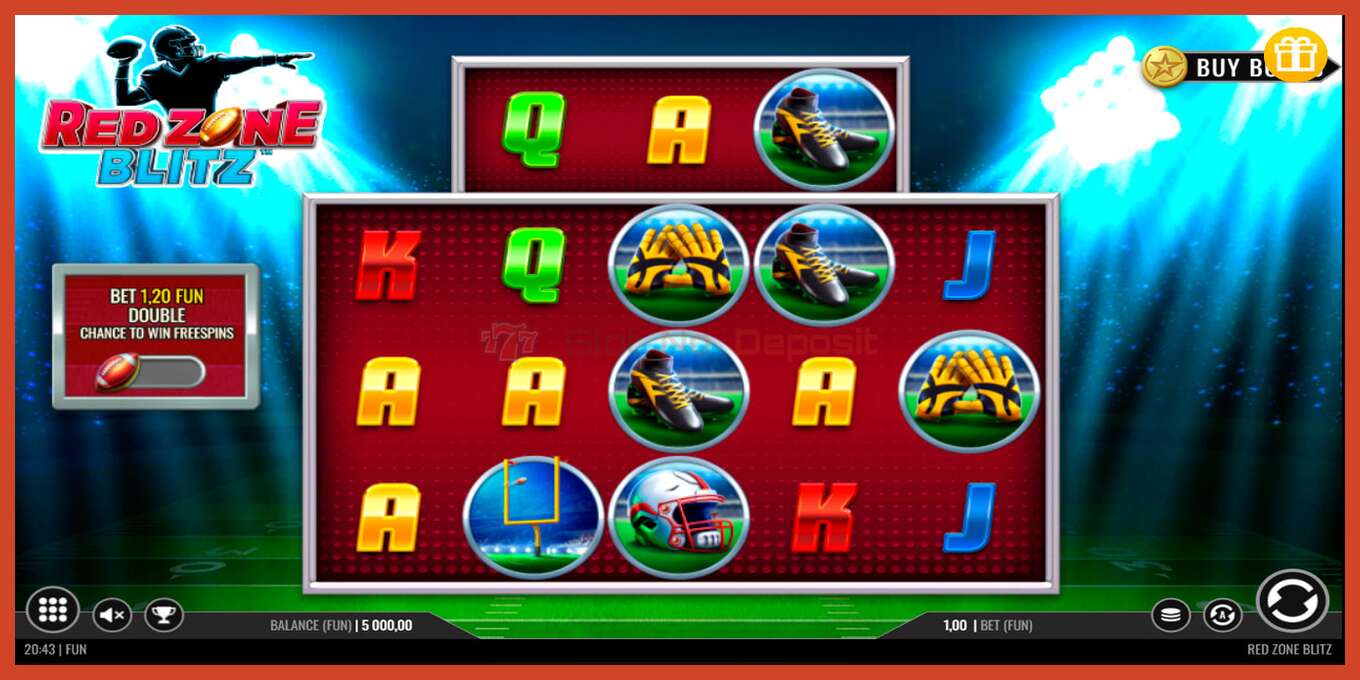 Slot screenshot: Red Zone Blitz no deposit, number - 1