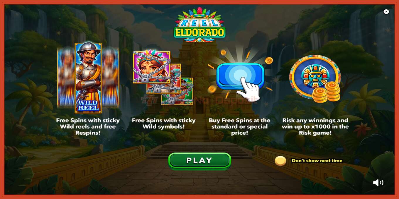 Captura de pantalla do slot: Reel Eldorado sen depósito, número - 1