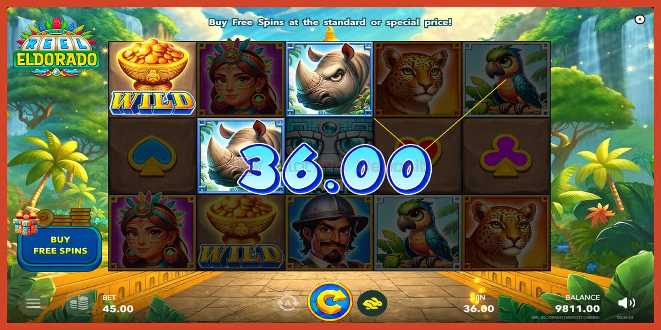 Captura de pantalla do slot: Reel Eldorado sen depósito, número - 3