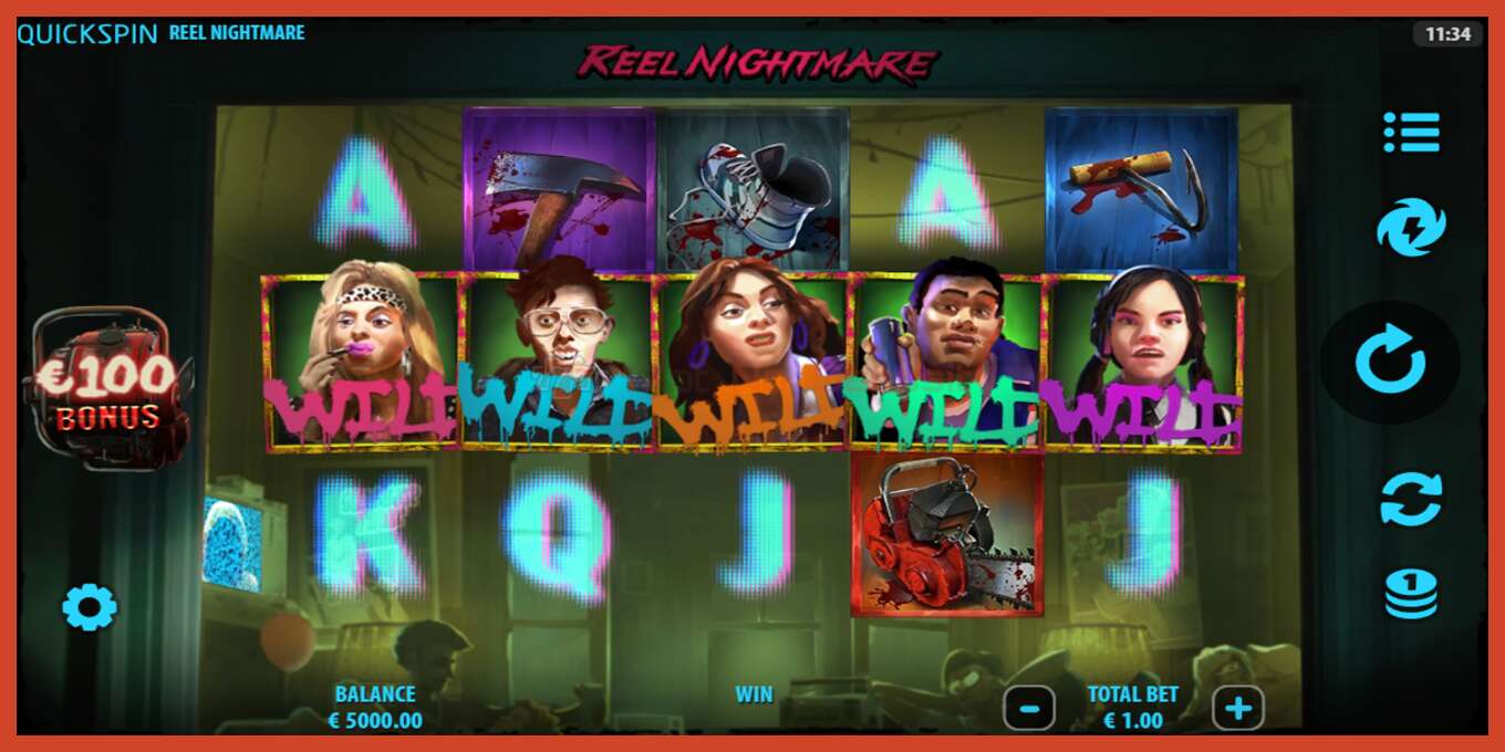 Tangkapan layar slot: Reel Nightmare tidak ada setoran, nomor - 2