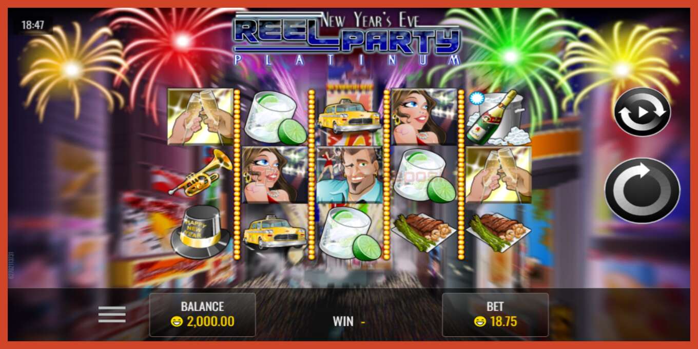 Slot screenshot: Reel Party no deposit, number - 1