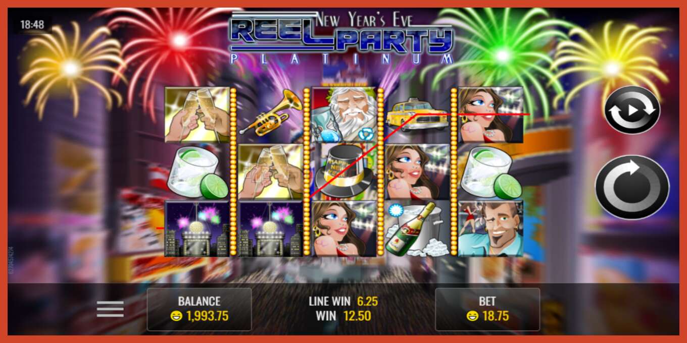 Slot screenshot: Reel Party no deposit, number - 2