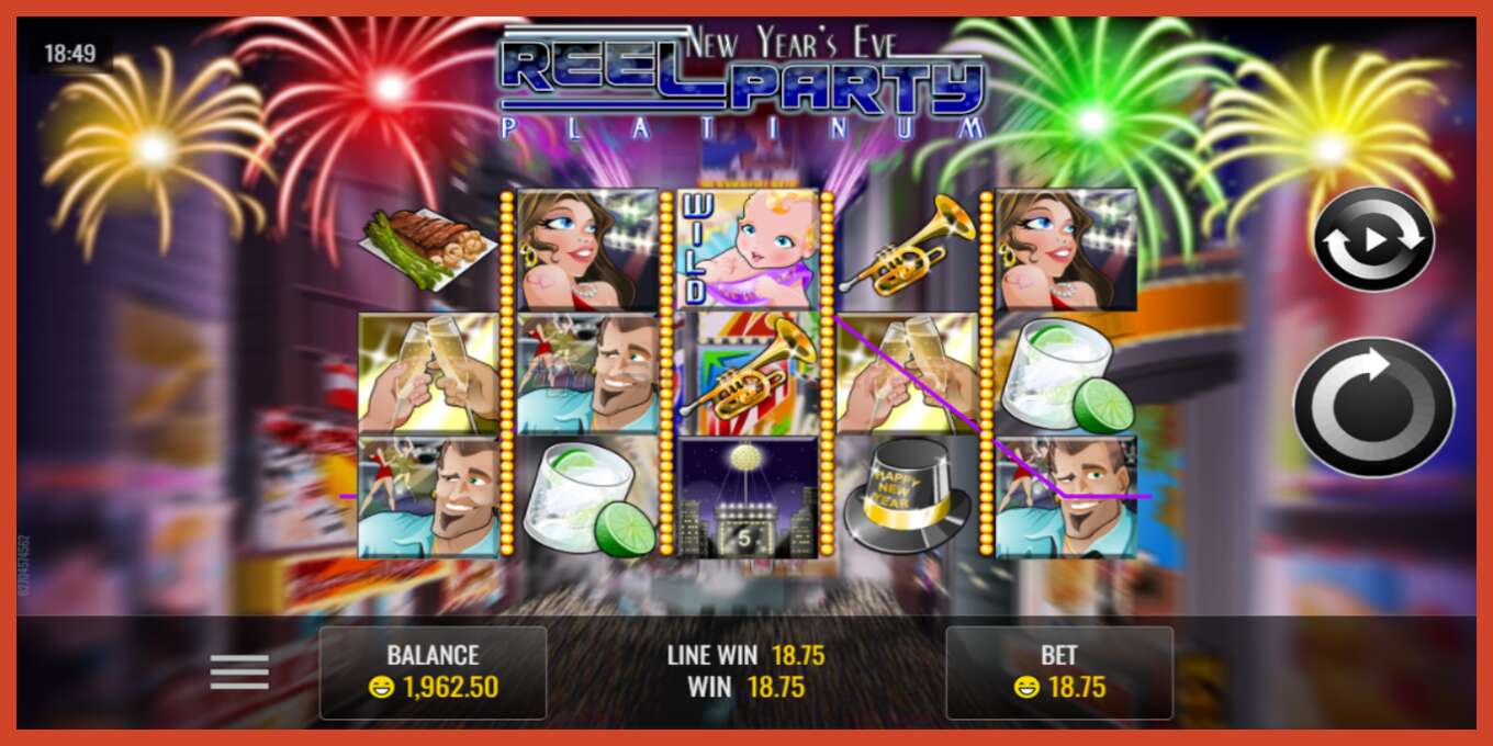 Slot screenshot: Reel Party no deposit, number - 4