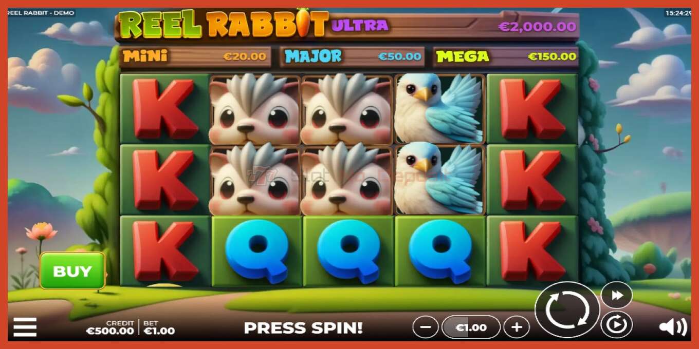 Slot screenshot: Reel Rabbit nincs letét, szám - 1