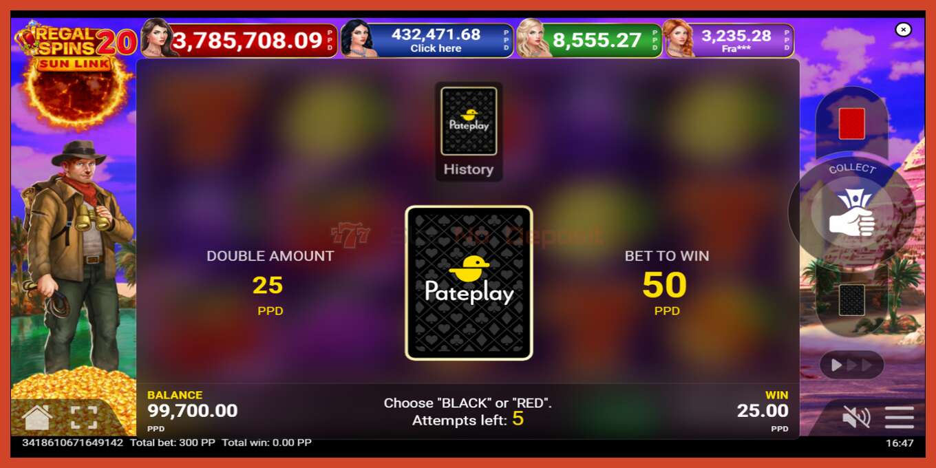 Slot screenshot: Regal Spins 20 Sun Link bez depozita, broj - 3