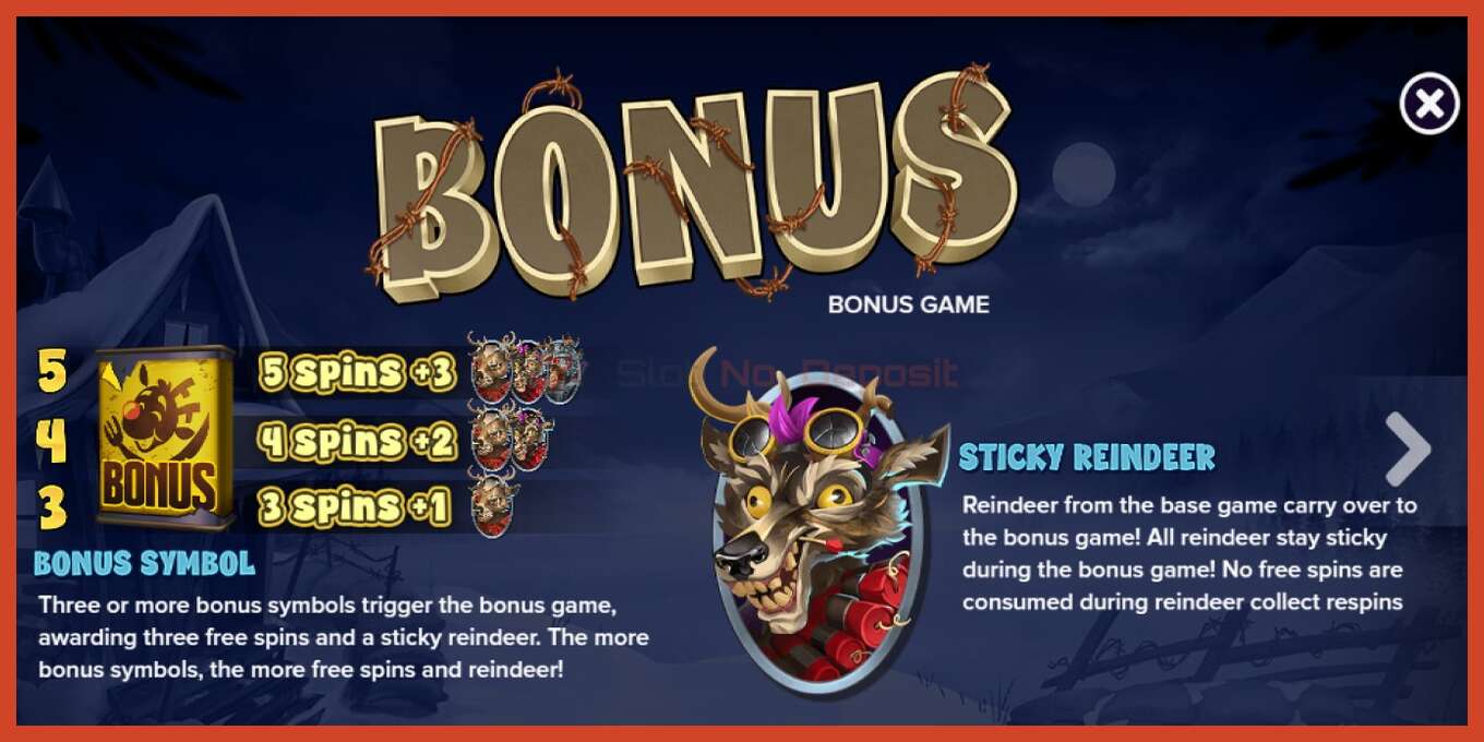 Slot screenshot: Reindeer Royale no deposit, number - 6