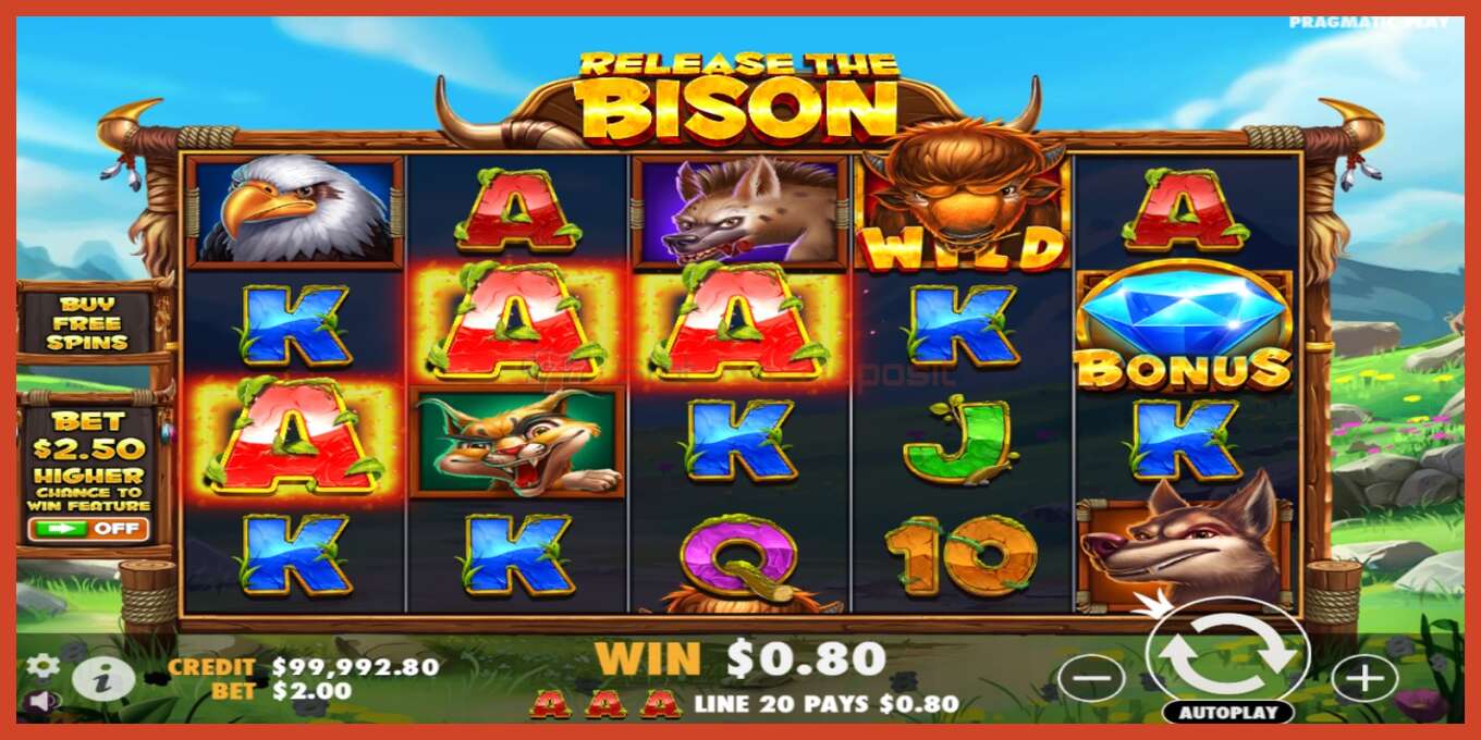 Tangkapan layar slot: Release the Bison tidak ada setoran, nomor - 2