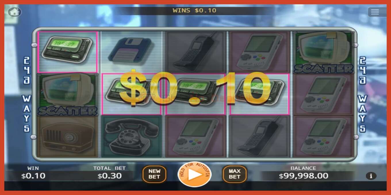 Slot screenshot: Retro Electronic no deposit, number - 2