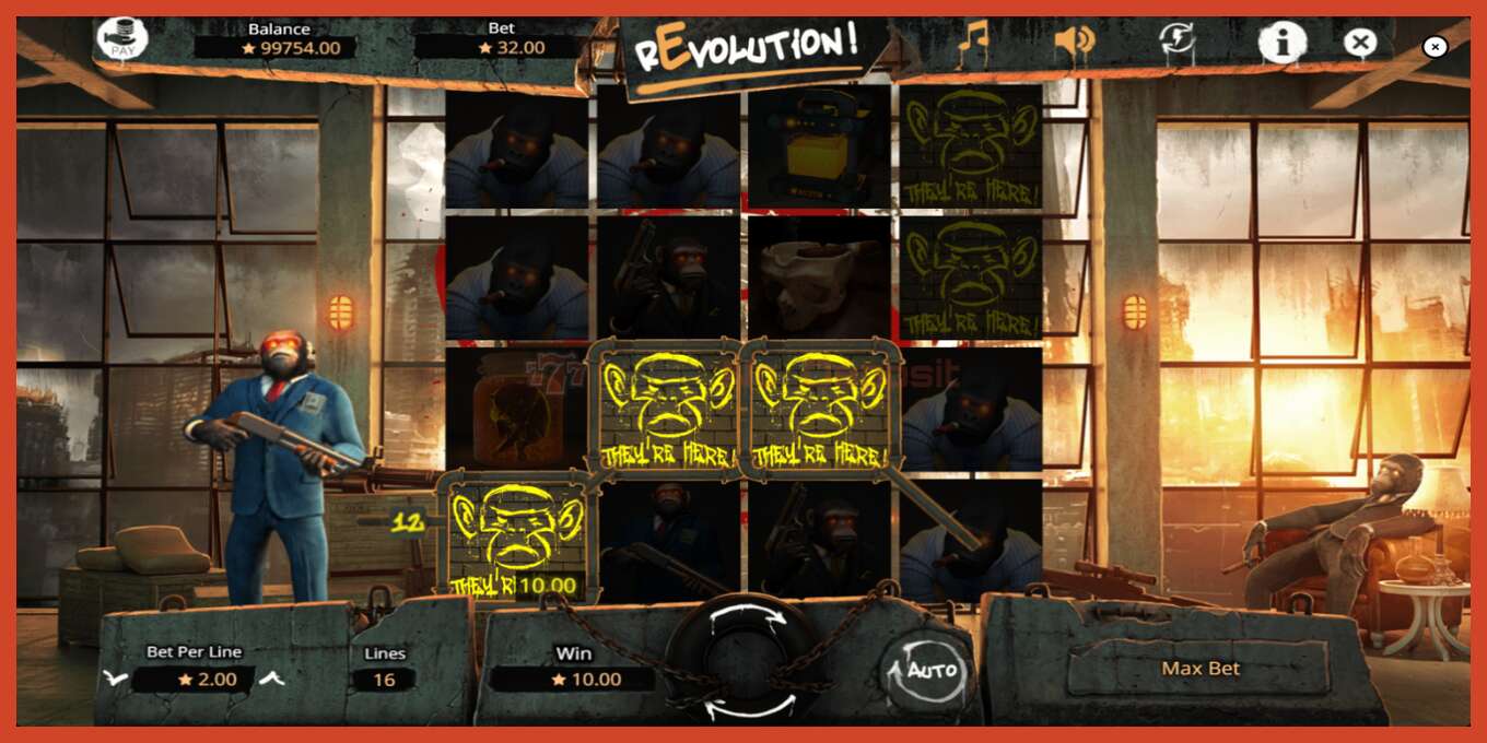 Slot screenshot: Revolution no deposit, number - 3