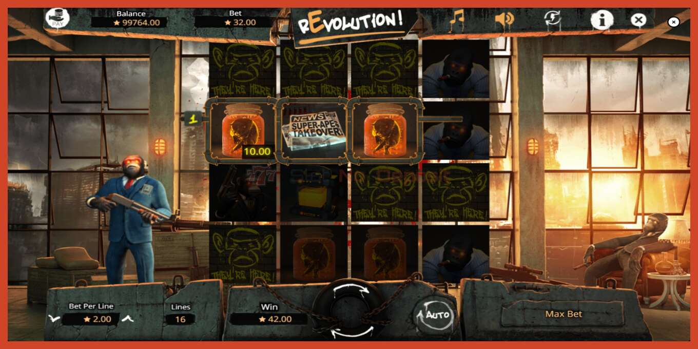 Slot screenshot: Revolution no deposit, number - 4