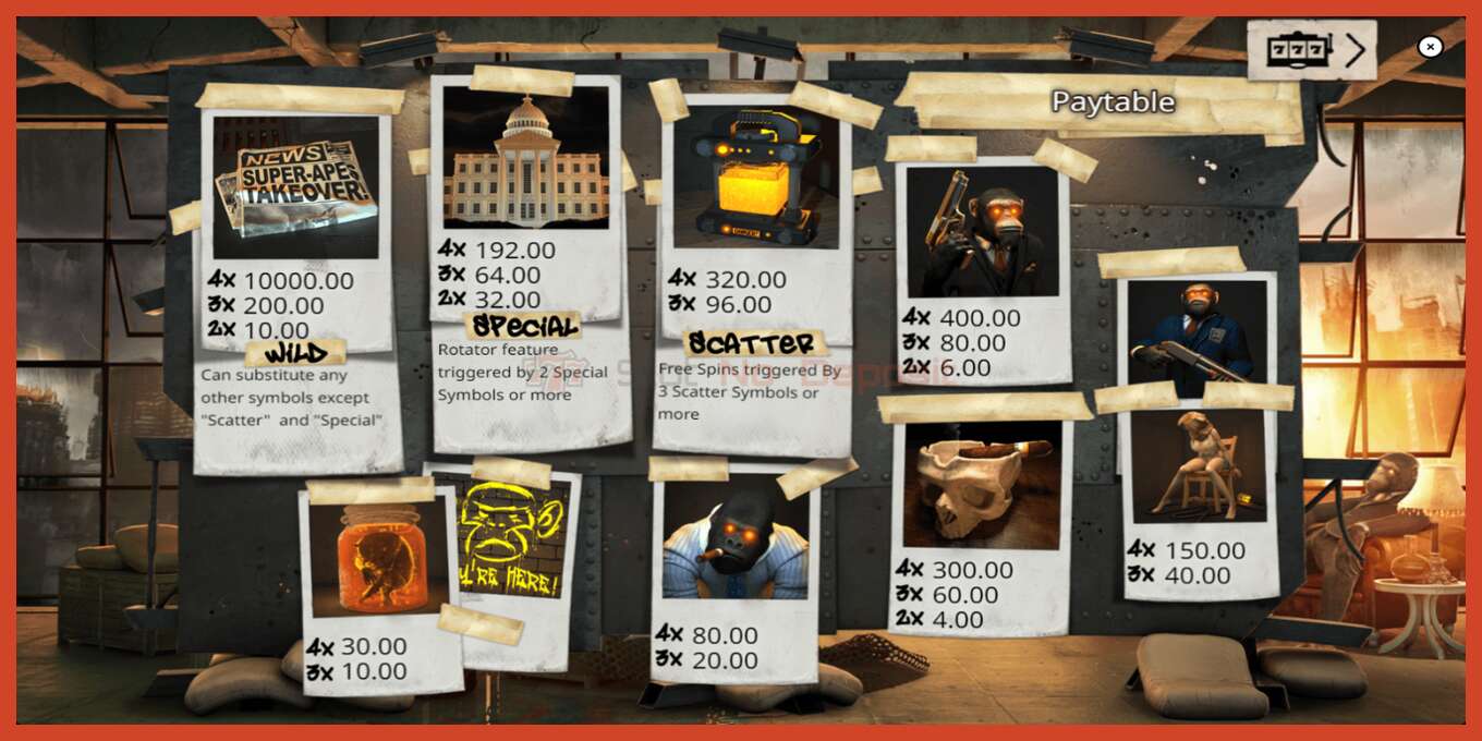 Slot screenshot: Revolution no deposit, number - 6