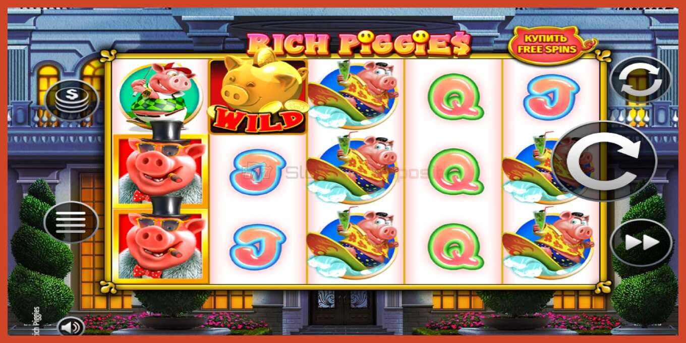 Ảnh chụp màn hình khe: Rich Piggies không có tiền đặt cọc, con số - 1