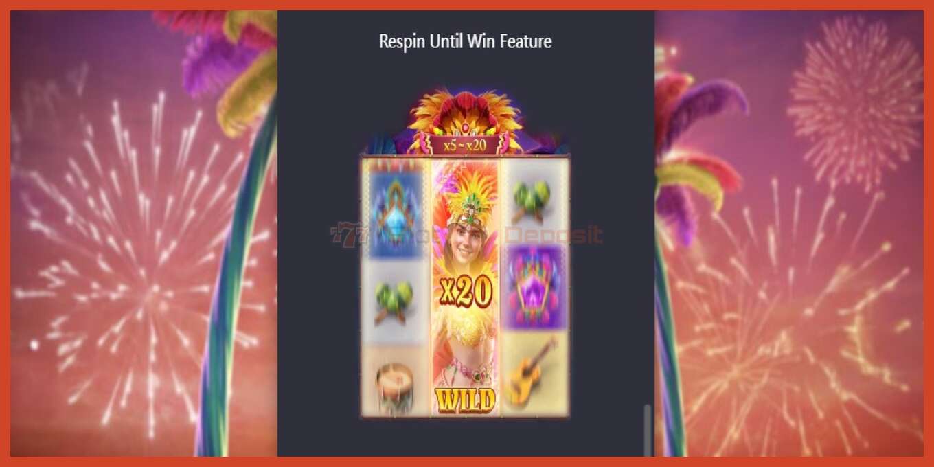 Slot screenshot: Rio Fantasia no deposit, number - 6