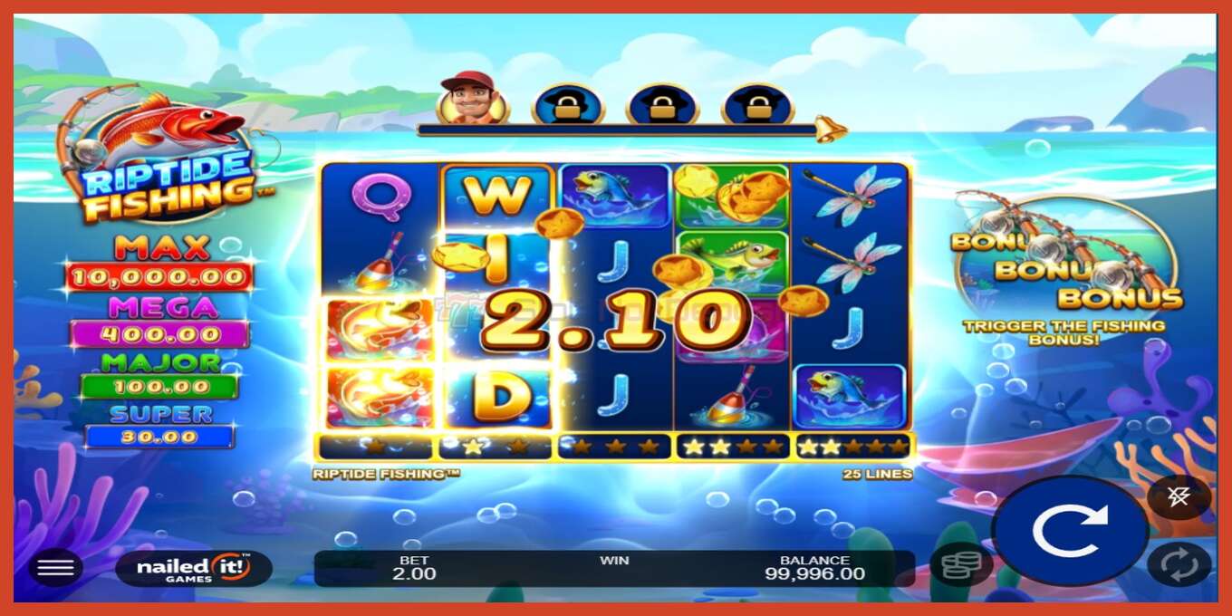 Slot screenshot: Riptide Fishing no deposit, number - 5