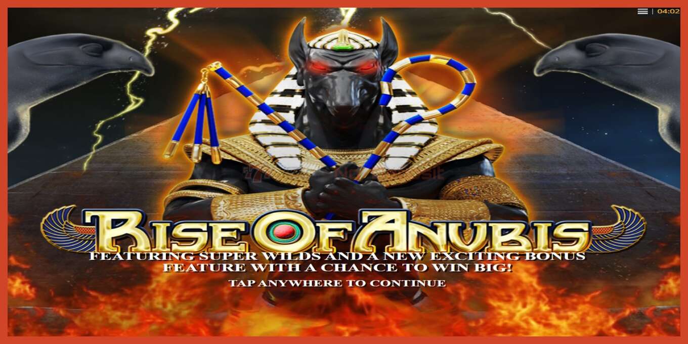 Slot screenshot: Rise of Anubis no deposit, number - 1