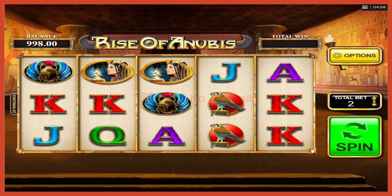 Slot screenshot: Rise of Anubis no deposit, number - 2