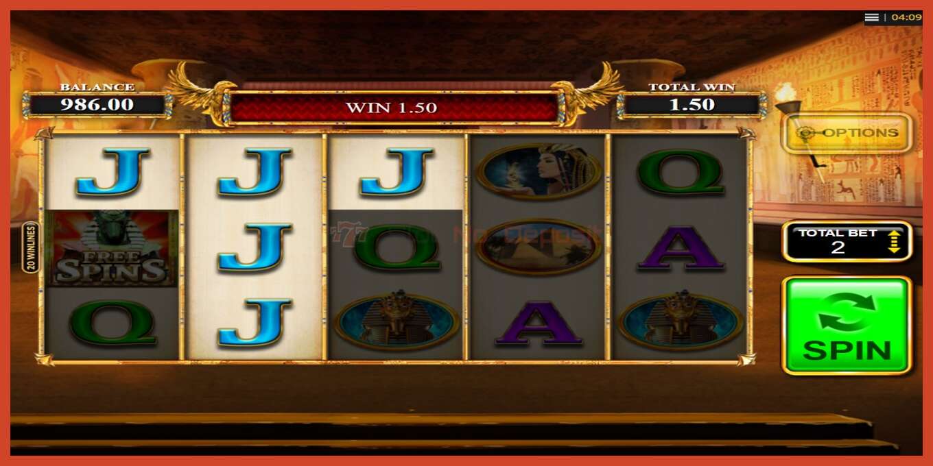 Slot screenshot: Rise of Anubis no deposit, number - 3