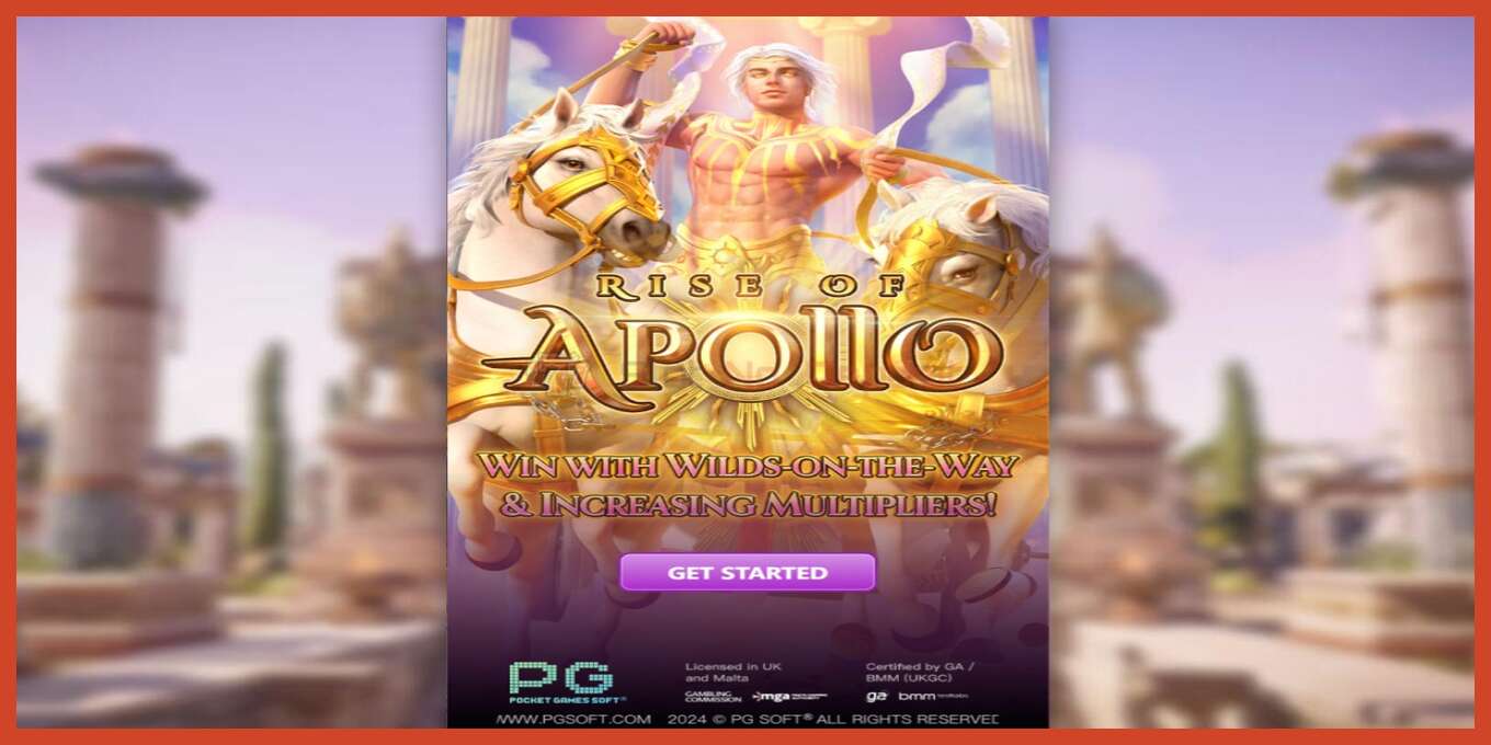 Slot screenshot: Rise of Apollo no deposit, number - 1