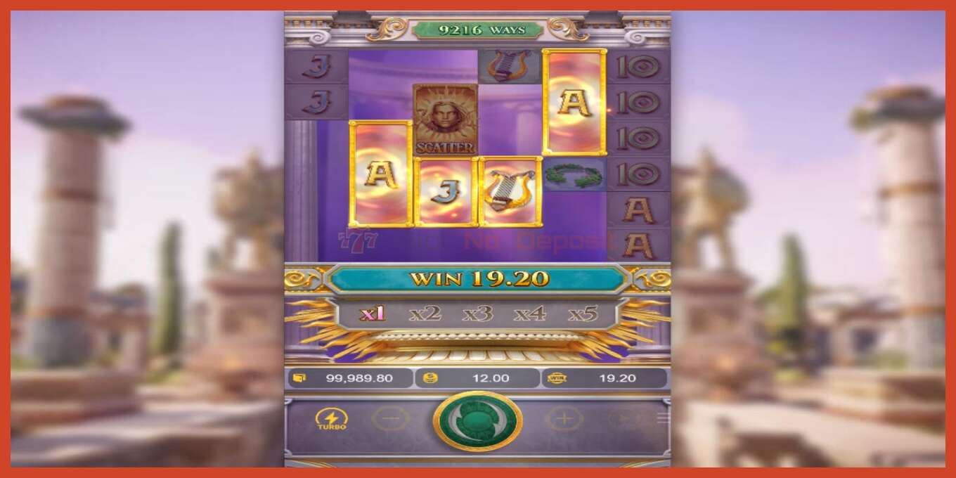 Slot screenshot: Rise of Apollo no deposit, number - 3