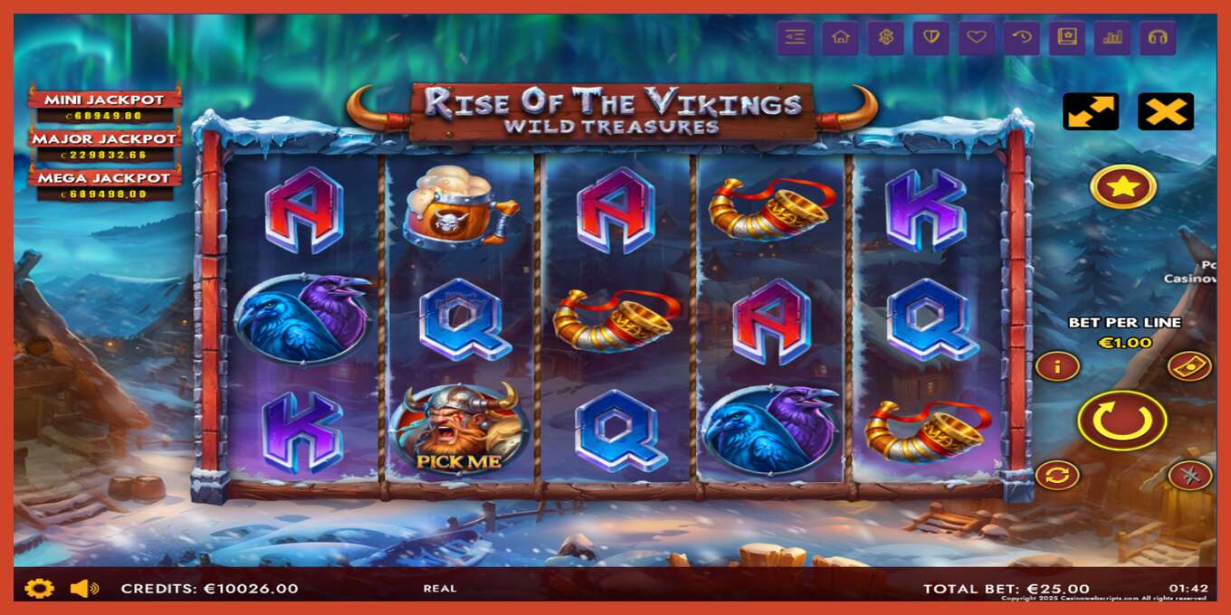 រូបថតអេក្រង់រន្ធ: Rise of The Vikings - Wild Treasures គ្មានប្រាក់កក់, លេខ - 2