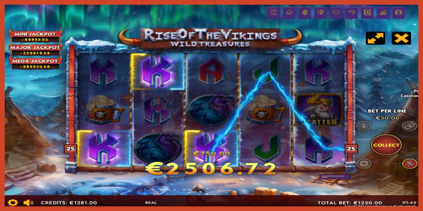 រូបថតអេក្រង់រន្ធ: Rise of The Vikings - Wild Treasures គ្មានប្រាក់កក់, លេខ - 3