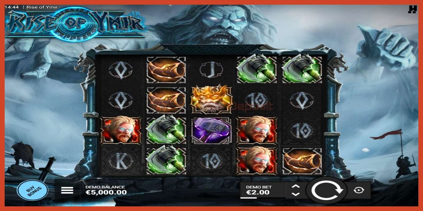 Slot screenshot: Rise of Ymir no deposit, number - 1