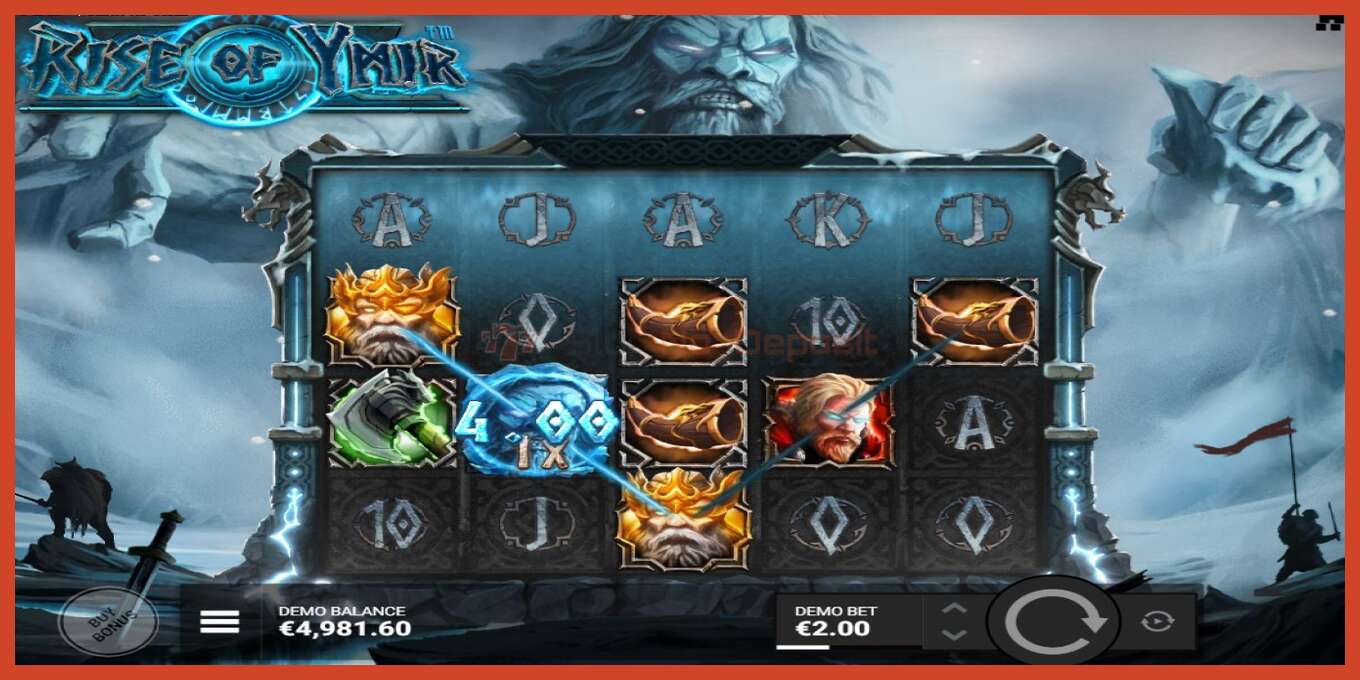 Slot screenshot: Rise of Ymir no deposit, number - 3