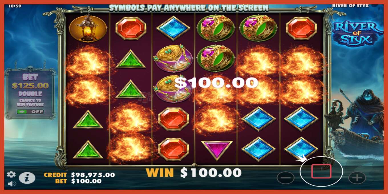 Slot screenshot: River of Styx no deposit, number - 3