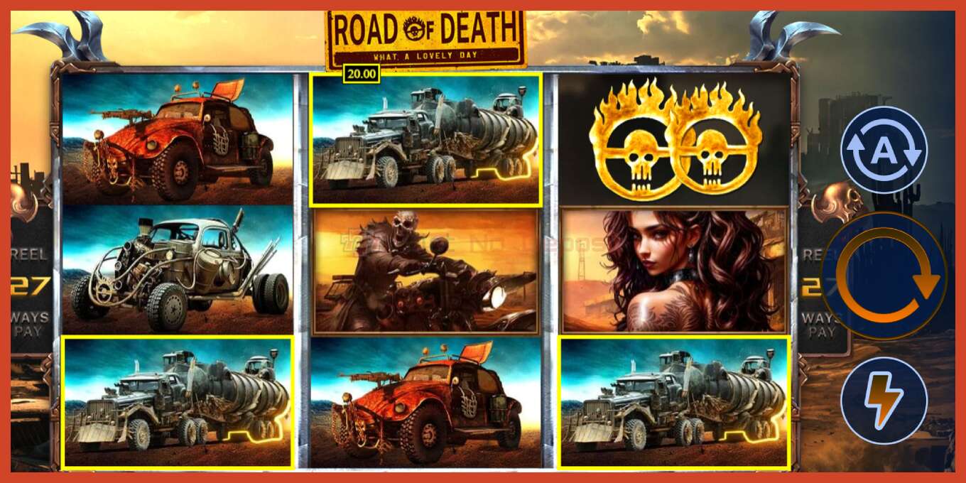 ஸ்லாட் ஸ்கிரீன்ஷாட்: Road of Death வைப்பு இல்லை, எண் - 3