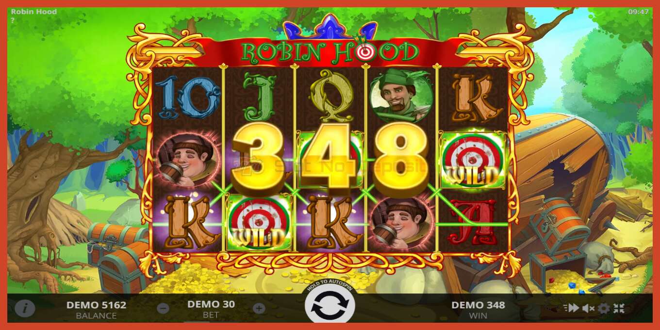 Slot screenshot: Robin Hood bez depozita, broj - 3