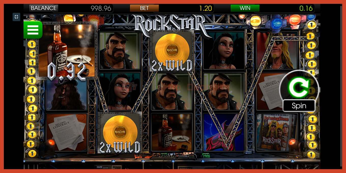 Slot screenshot: Rockstar no deposit, number - 2